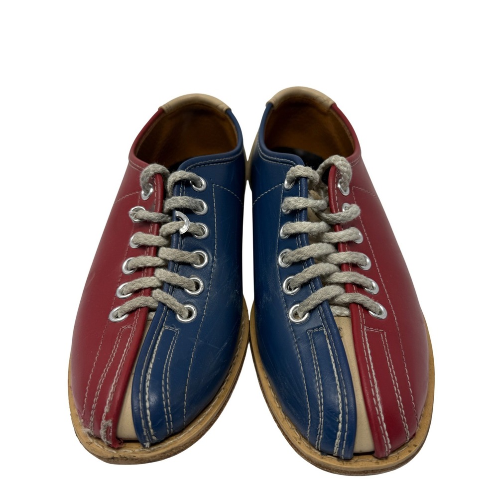 Vintage Red White & Blue Bowling Shoes Women's Size 6 Leather